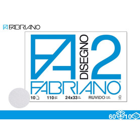 FABRIANO ALBUM F2 10FF 24X33 RUVIDO