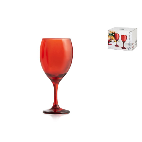PASABAHCE 6 CALICI 25CL IMPERIAL ROSSO