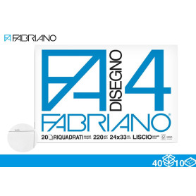 FABRIANO BLOCCO F4 20FF 24X33 SQUADRATO