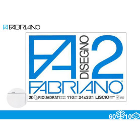FABRIANO BLOCCO F2 20FF 24X33 SQUADRATO
